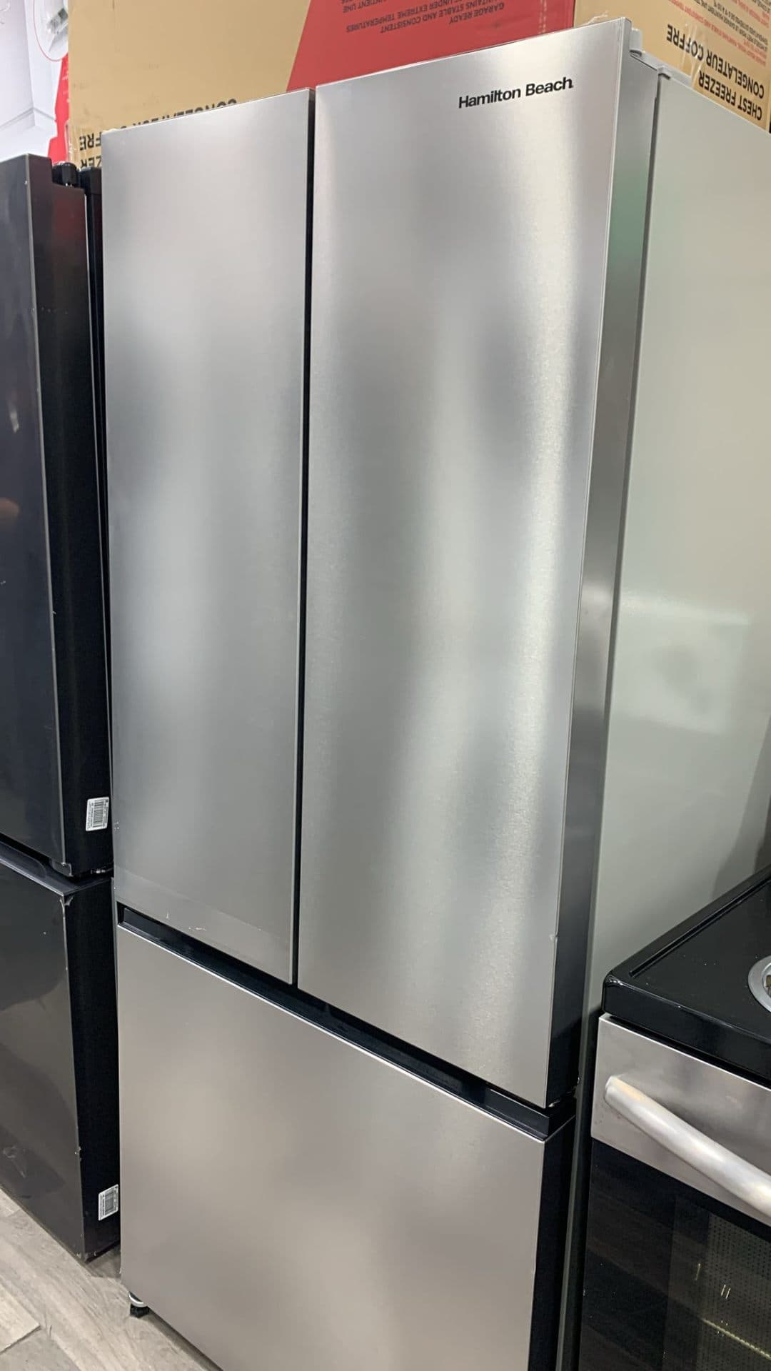 Fridge - 30 Hamilton Beach 17.7 Cuft HBF1770 SS Counter-Depth French Door -Used - Home Appliances in Mississauga, Ontario - Buy and Sell on Fliku